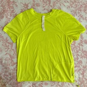 Lululemon Athletica Neon Yellow Short Sleeve Tee